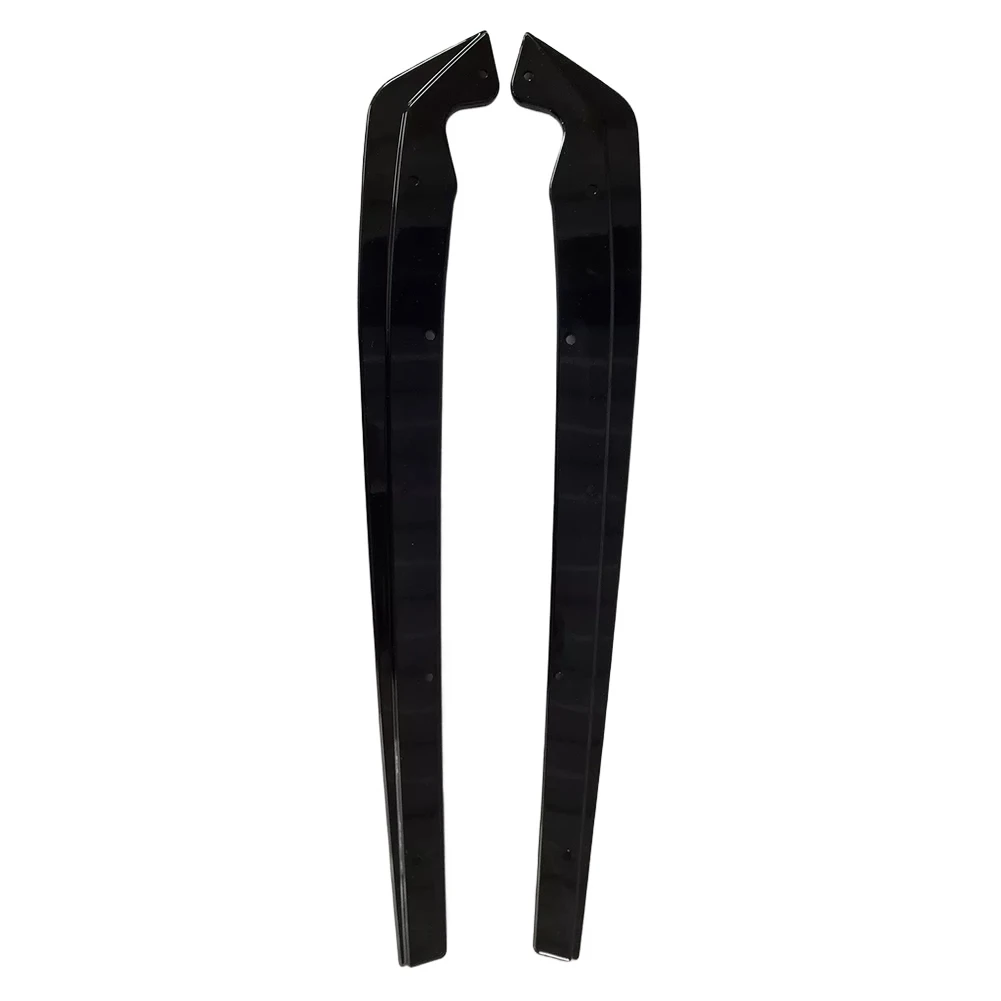 1 Pair Rear Bumper Splitters Flaps For BMW For 5 Series For G30 G31 M Sport 2017-2022 Black ABS Diffuser Lip view 3