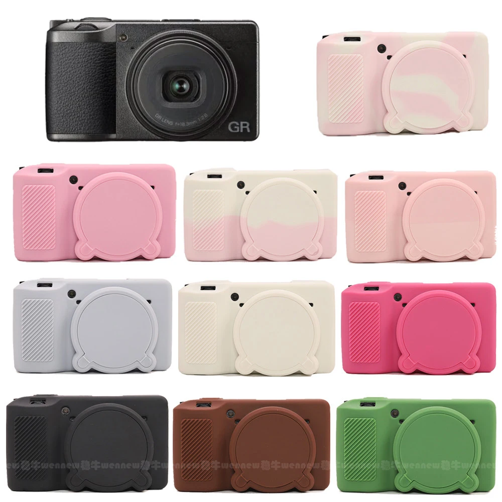 Custodia morbida in silicone per fotocamera GRIII GR3X GR3 Custodia per fotocamera Pelle per Ricoh GR3 Pelle in gomma