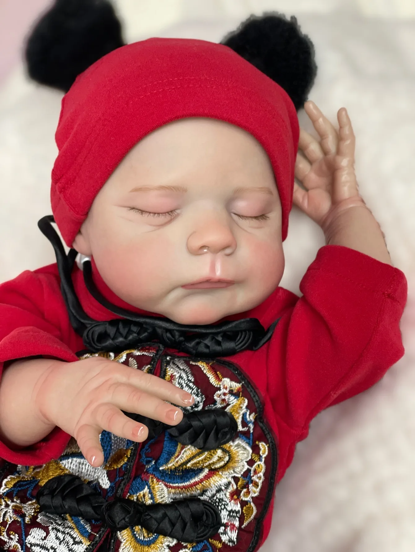 19 Inch 48 Cm Eric Bebe Reborn Doll Handmade Lifelike 3D Painted Skin Bebe Newborn Girl For Chhildren Birthday Gifts