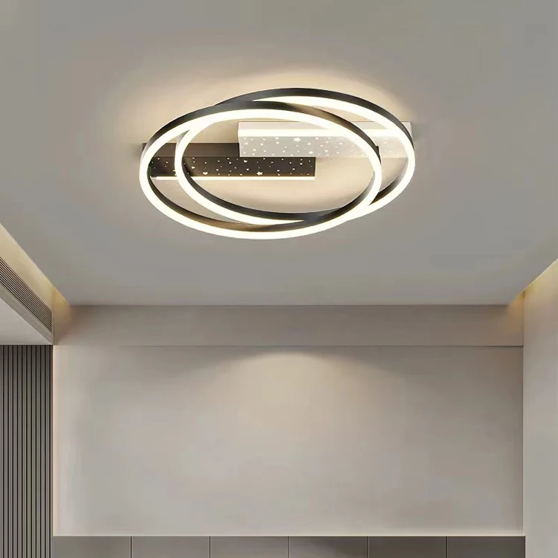 Plafonnier LED au design moderne luxueux, luminaire décoratif d'intérieur, idéal pour un salon, une chambre à coucher ou une cuisine