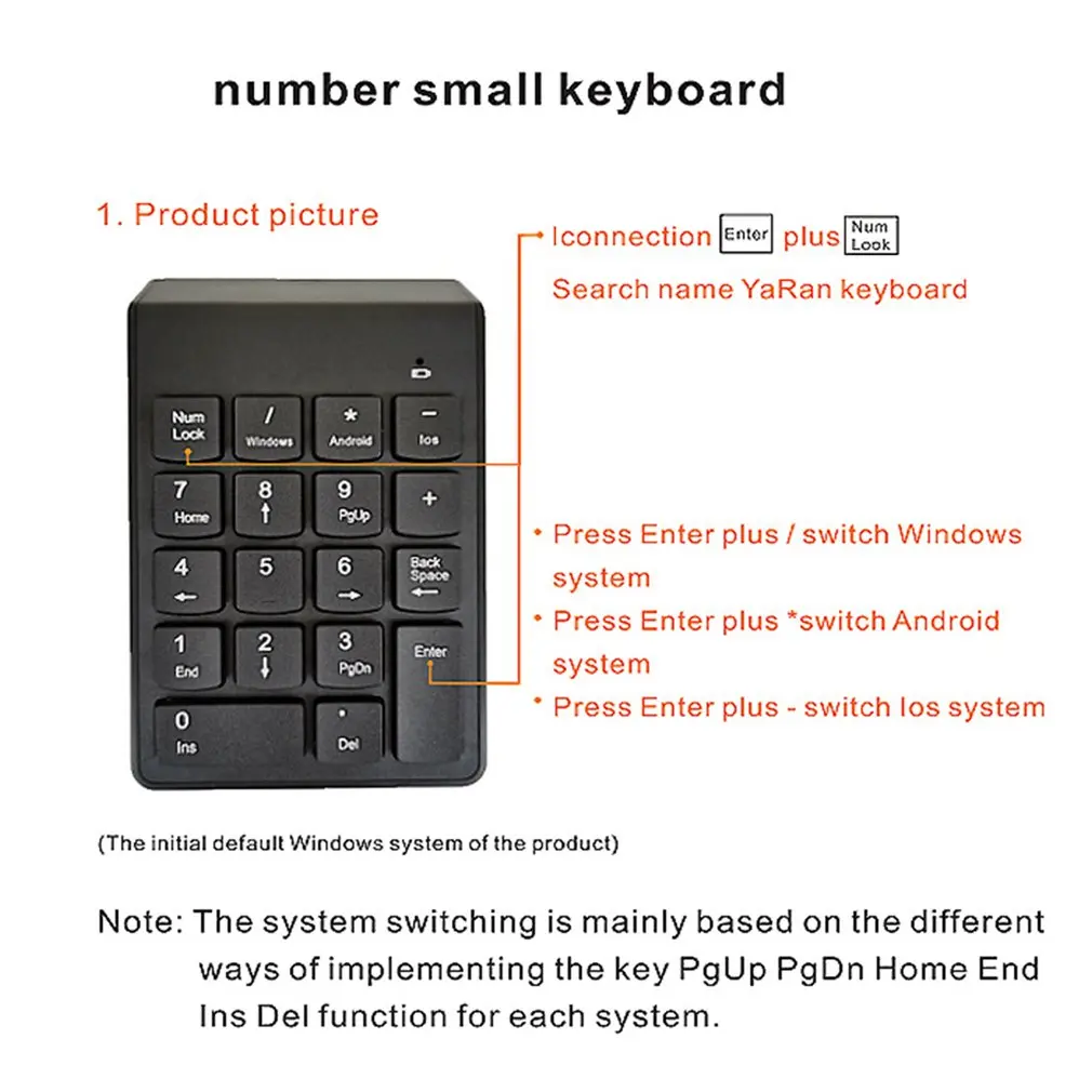 18 Keys 2.4G Wireless Keyboard Mini Digital Number Keypad for Accounting Finance Numeric Smart Keypad For Laptop Notebook