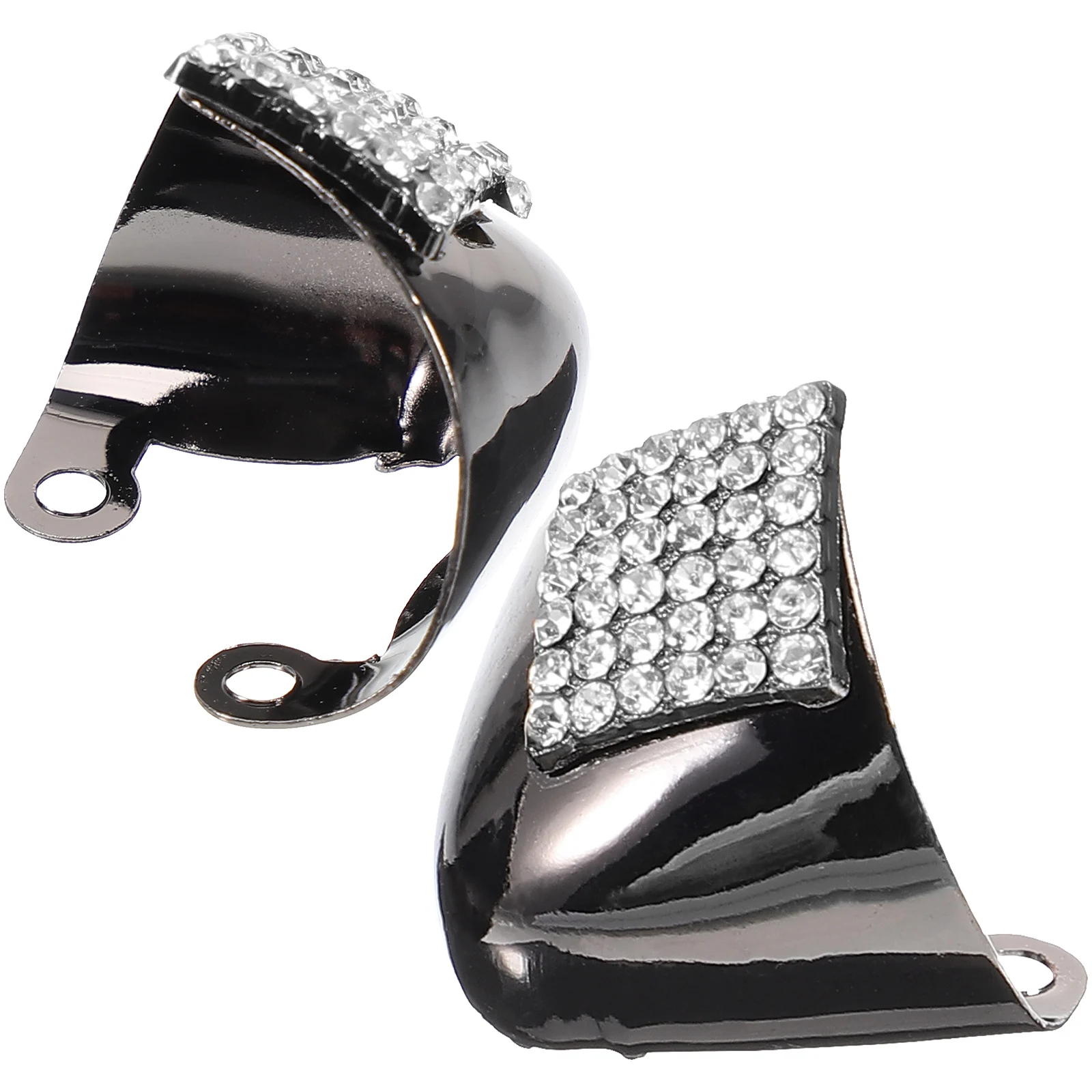 

High Heel Toe Protectors Gun Color 3cmx29cm Alloy Shoe Tip Covers Durable Decorative Cap Boot Guards Shoe Protector