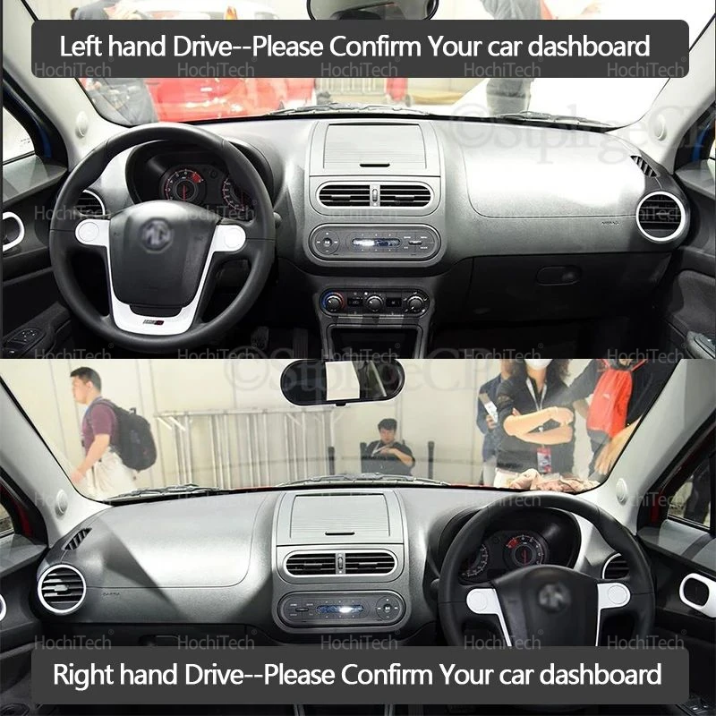 For MG 3 MG3 ZP11 Second Generation 2011-2016 Non Slip Mat Suede Leather Black Car Dashboard Cover Mat Dashmat Protect Carpet