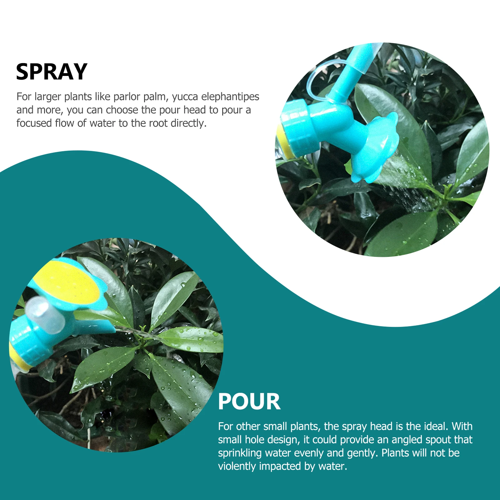 

8Pcs Dual Head Sprinkler Nozzle for Plastic Bottle Watering Tool Replacement Gardening Sprinkler Nozzle Supplies for Plants