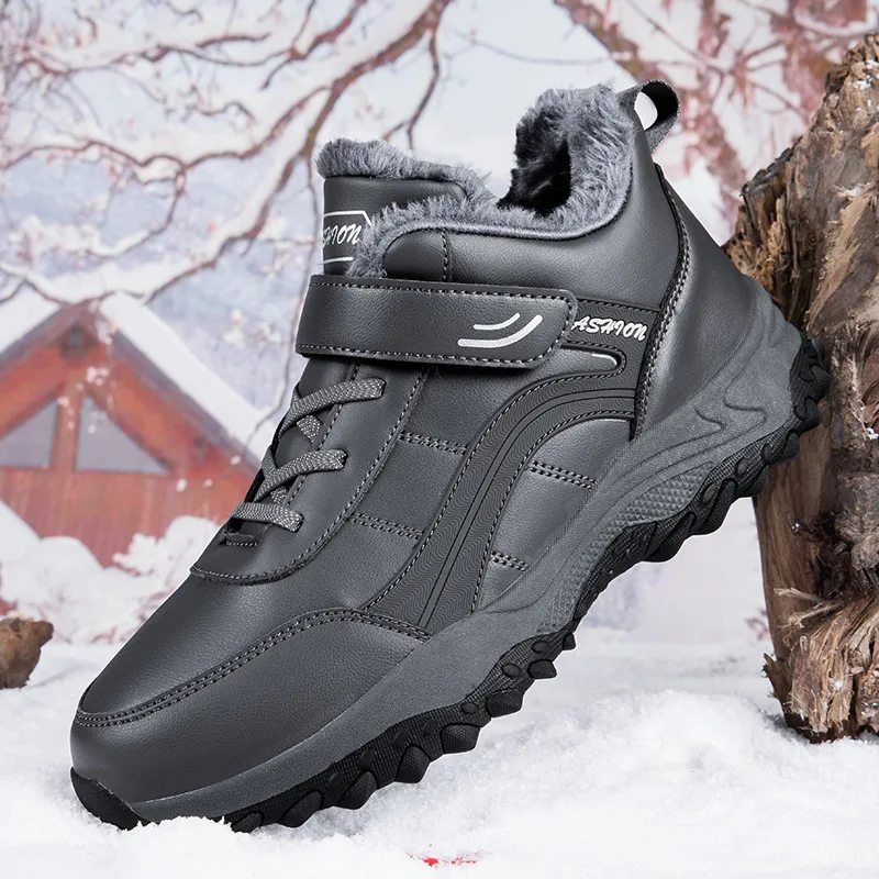 

Ботинки мужские, зимние, большие размеры, ботинки для мужчин, повседневные ботильоны, теплые меховые кроссовки, зимняя мужская уличная рабочая обувь, мужская обувь