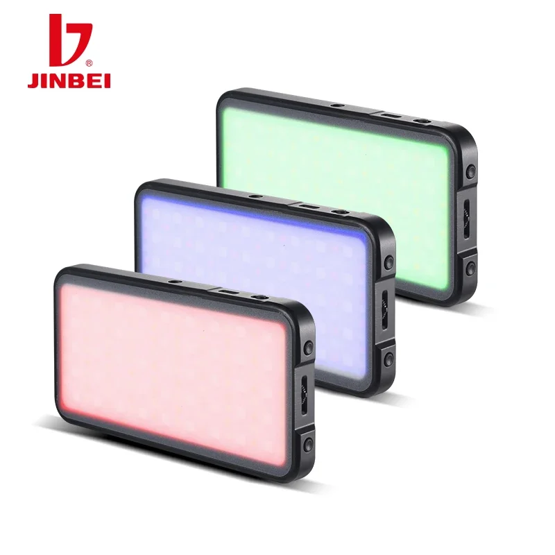 Luz de bolso RGB JINBEI EF-P11, mini luz LED para câmera, lâmpada de painel colorida, 2700~10000k, iluminação para fotos e vídeos para Youtube e Tik Tok