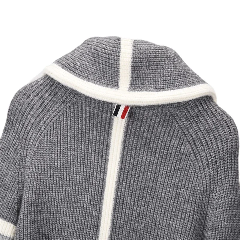 brand TB fashion sweater thom garment unlined upper stripe cotton buds thin clothes men and women thom separat