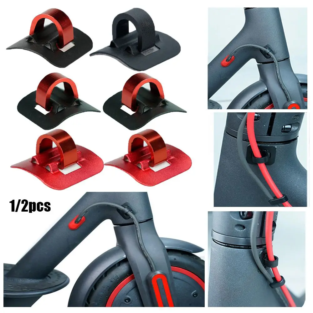 Skateboard Buckles Alloy Scooter Accessories Skateboard Parts Cable Tie Buckle Cables Organizer For Xiaomi/Mijia M365 & PRO