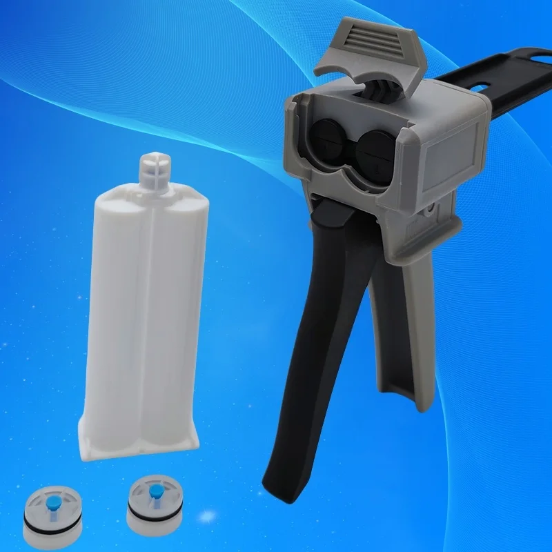 

Free Shipping Dental 1:1 Impression Tray Mixing Tips Dispensing Gun Caulking Ab 50ml