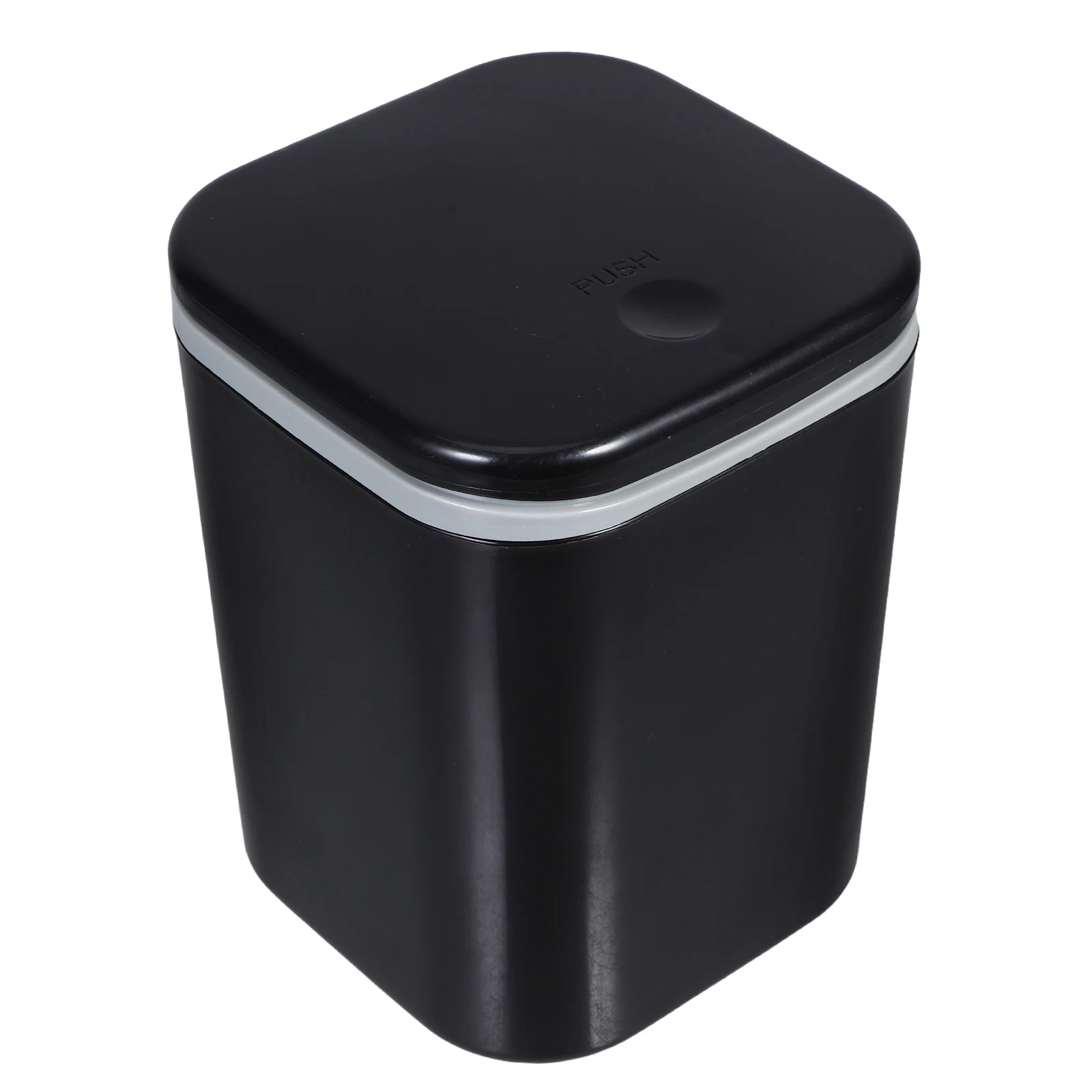 

Mini Desktop Trash Can Lid Smooth Edges Safe User Friendly Toiletries Car Kitchen Counter Miniature Trash Can