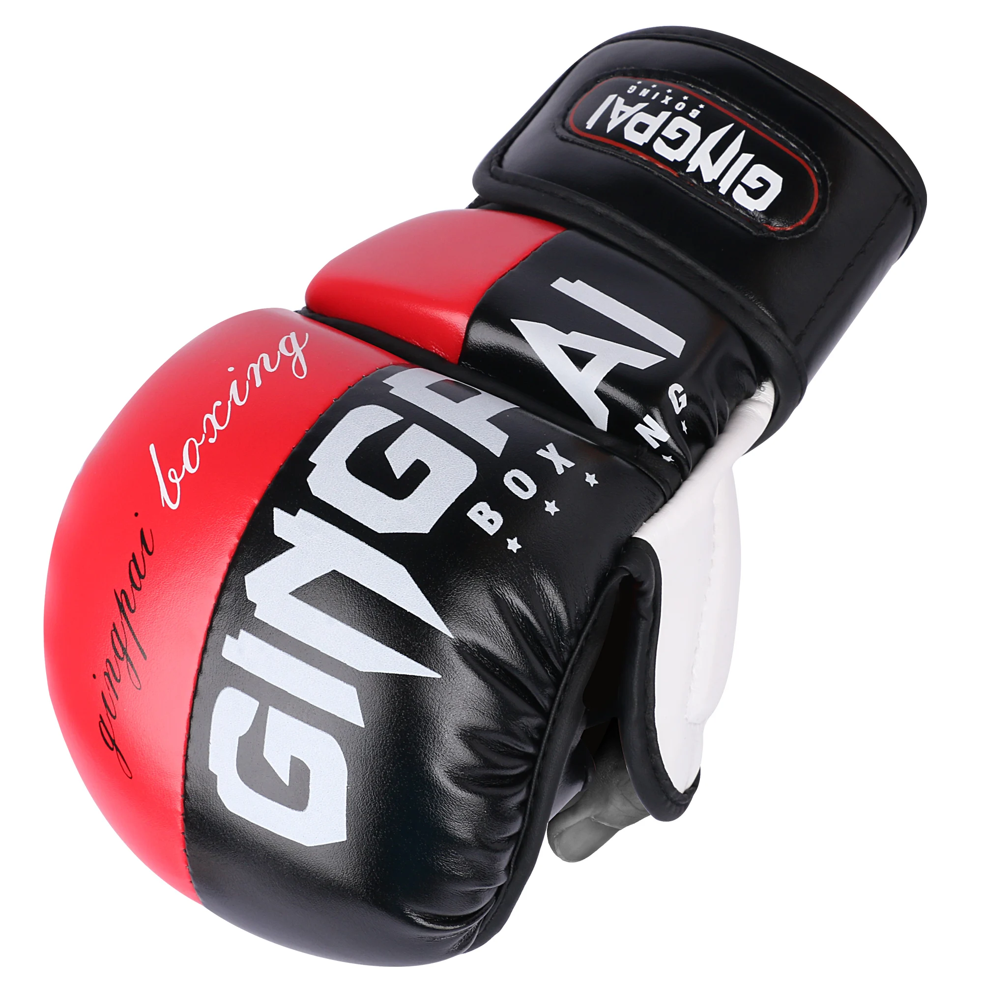 Professionelle MMA Halbfinger-Kampfboxhandschuhe, verdickte Sanda Free Fighting Mixed Martial Arts Trainingshandschuhe – Detail 7