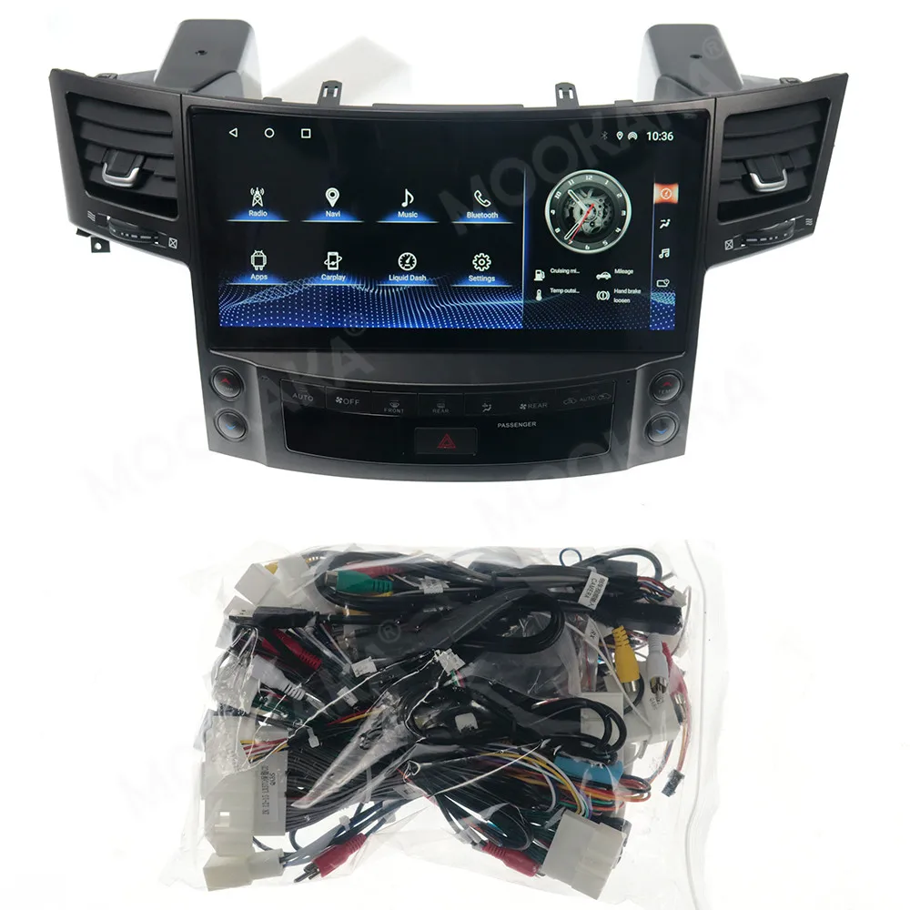 12.8 inch Screen Android 14 8-256GB Car Stereo Multimedia DVD Player For Lexus LX570 2008 - 2015 Radio GPS Navigation Head Unit