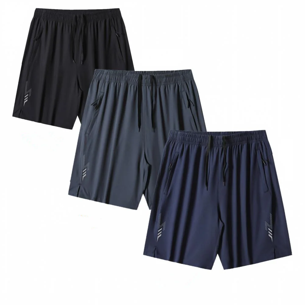 Casual Shorts Men's Running Sports Shorts Gym Zipper pocket Men Fitness Basketbal Sportswear Beach Short Pants Jogging Sweatpant