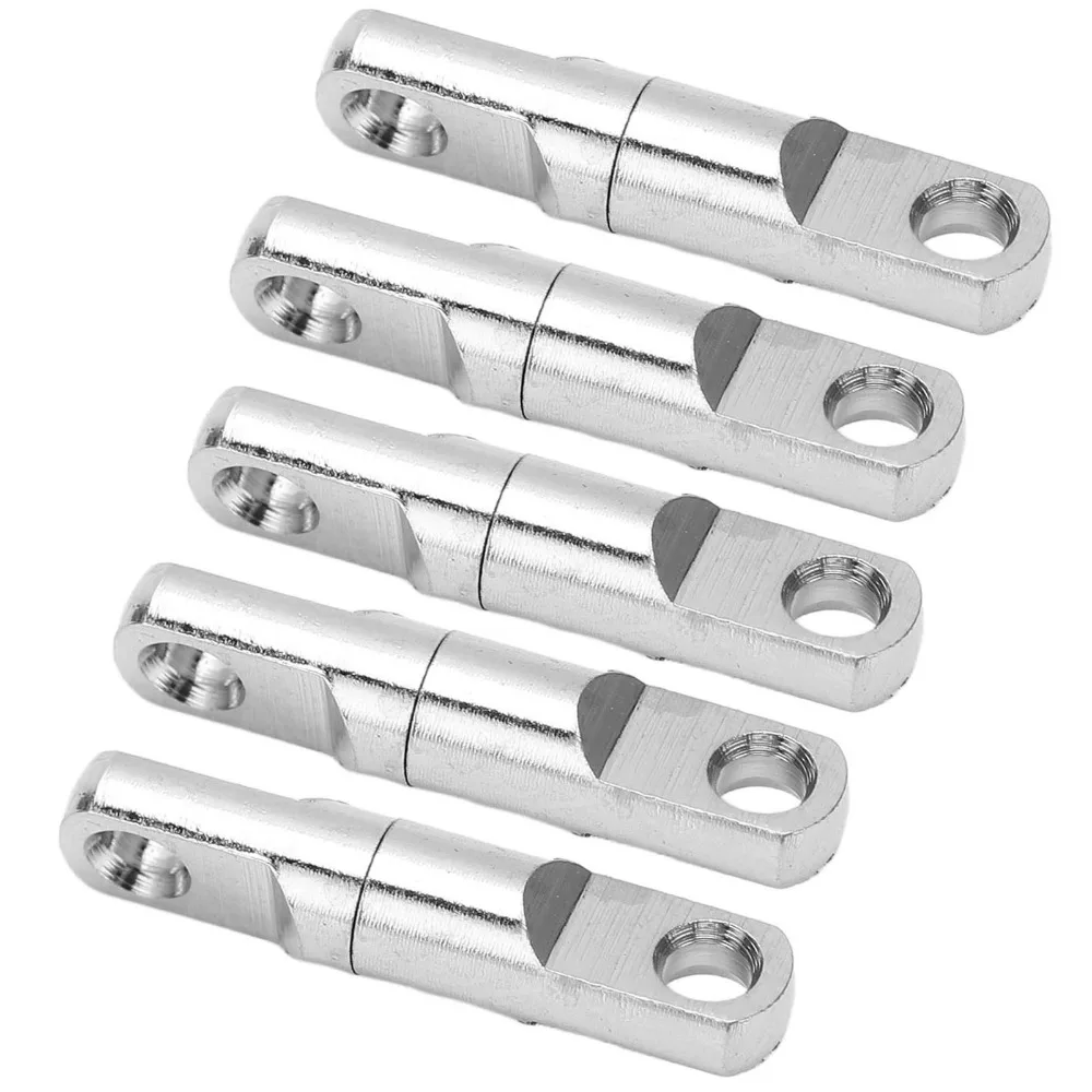 15PCS Durable Stainless Steel Fishing Swivels 360° Heavy Duty Bearing Swivels Column Swivel Connectors Fishing Accessories