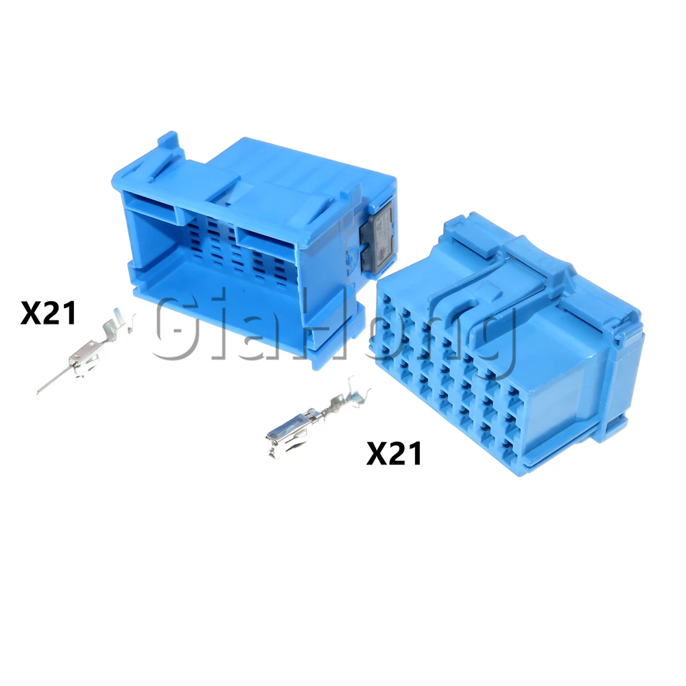 

1 Set 21 Ways 3-967630-1 Automobile Unsealed Socket 6-968975-1 AC Assembly Auto Electric Wiring Adapter 967635-1 Blue Car Plug