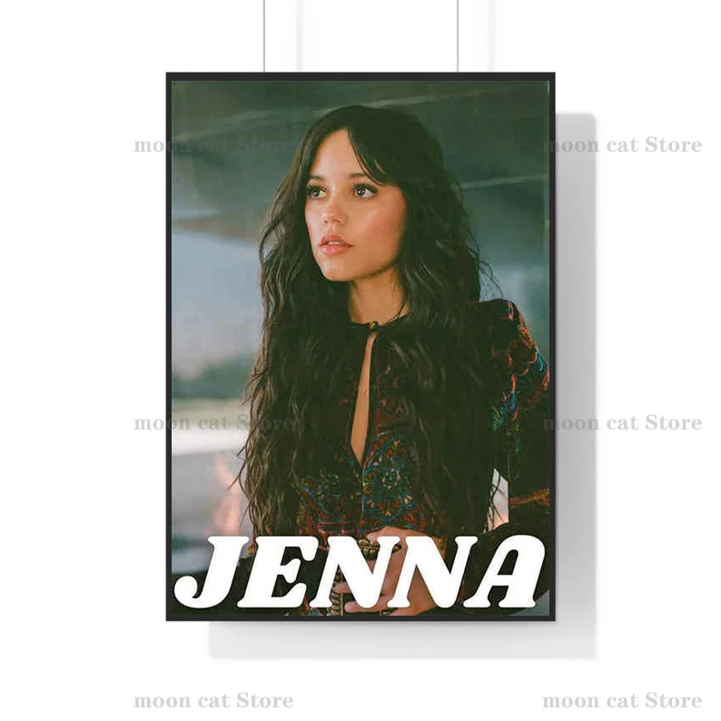 Jenna Ortega Sexy Portrait Poster Popular Teenage TV Show Star Actress Canvas Painting Wall Art Pictures Dorm Home Decor