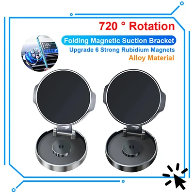 1/2 Stück Magnetische Handyhalterung fürs Auto Universelle Magnetische Halterung zum Aufkleben auf Armaturenbrett oder Wand für iPhone, Samsung, Xiaomi – Detail 5
