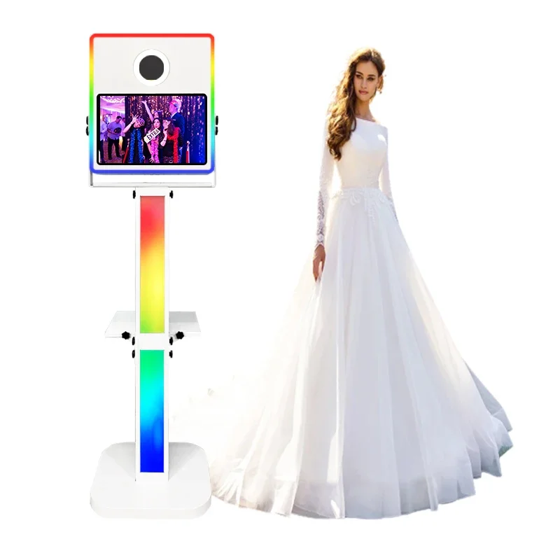 

Wedding Dslr Photo Booth 15.6 Inch Touch Screen Selfie Machine Led Frame C amera And Printer For Wedding