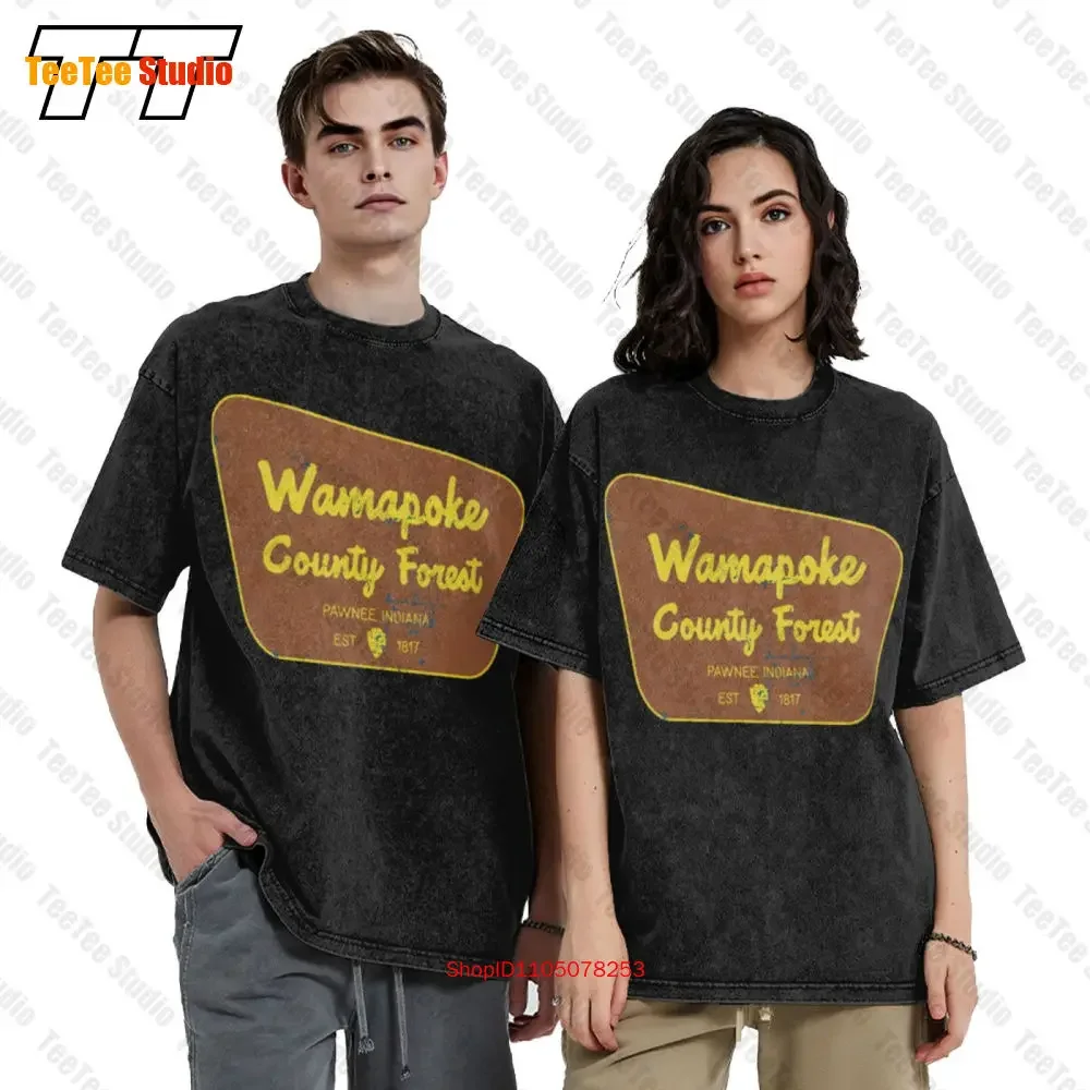 Parks & Recreation Pawnee Wamapoke County Forest Aesthetic Clothing T-Shirt 7TGY