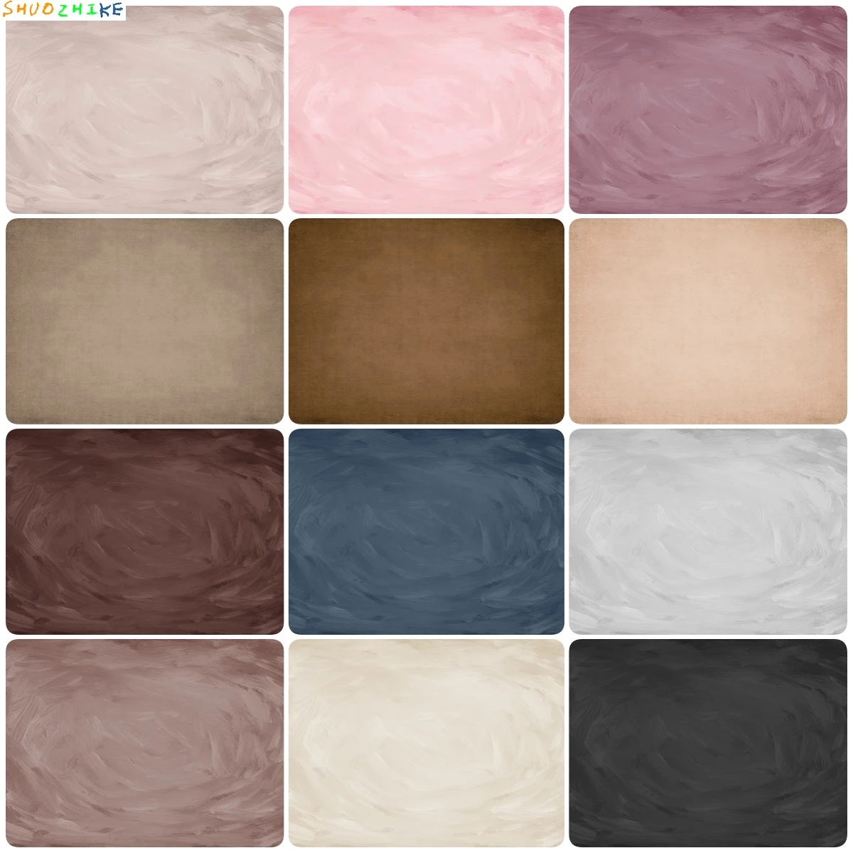 

Solid Color Grunge Old Gradient Vintage Photography Backdrop Wedding Newborn Baby Portrait Pet Background For Photo Studio Props