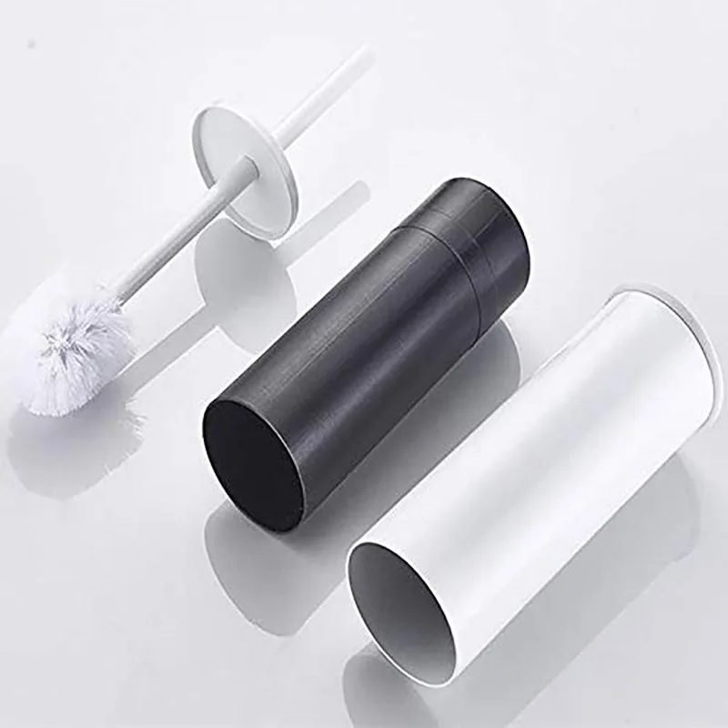 . Toilet Brush Holder,solid Construction Base In Oxidation Finish + Aluminium Cup,bathroom Accessories