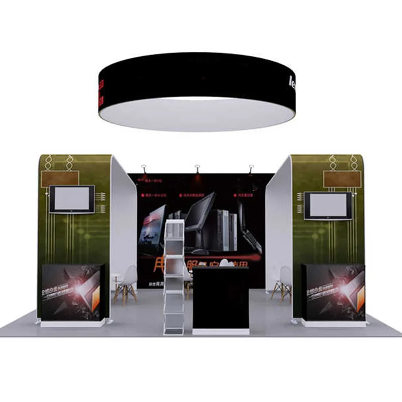 Convenient Portable Aluminum Fabric 10x10 Advertising Display Tradeshow Booth Stand Design For Fair