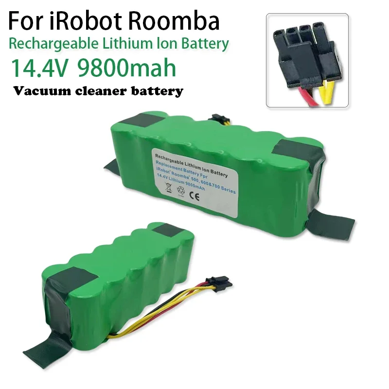 

14.4V 9800mAh Lithium Battery Compatible with AMIBOT, ARIETE BRICIOLA, DIBEA,MIDEA, PROFIMASTER, LP43SC2000P X500 Vacuum Cleaner