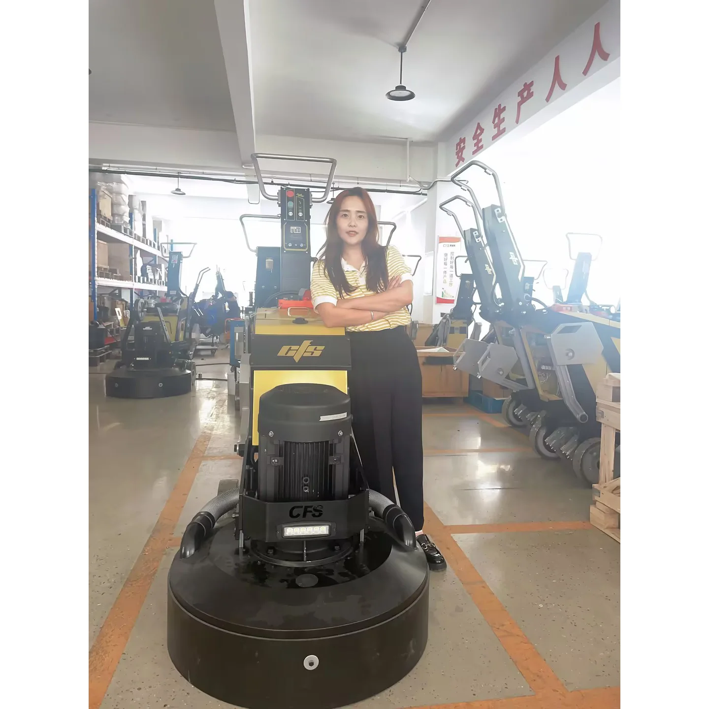 New Design Industrial Remote Control CFS-GDR856 Concrete Grinder  Floor Concrete Grinder Machinery