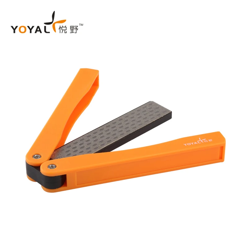 

YOYAL Professional Mini Outdoor Knife Sharpener 360# 600# Grit Diamond Knives Sharpening System TAIDEA