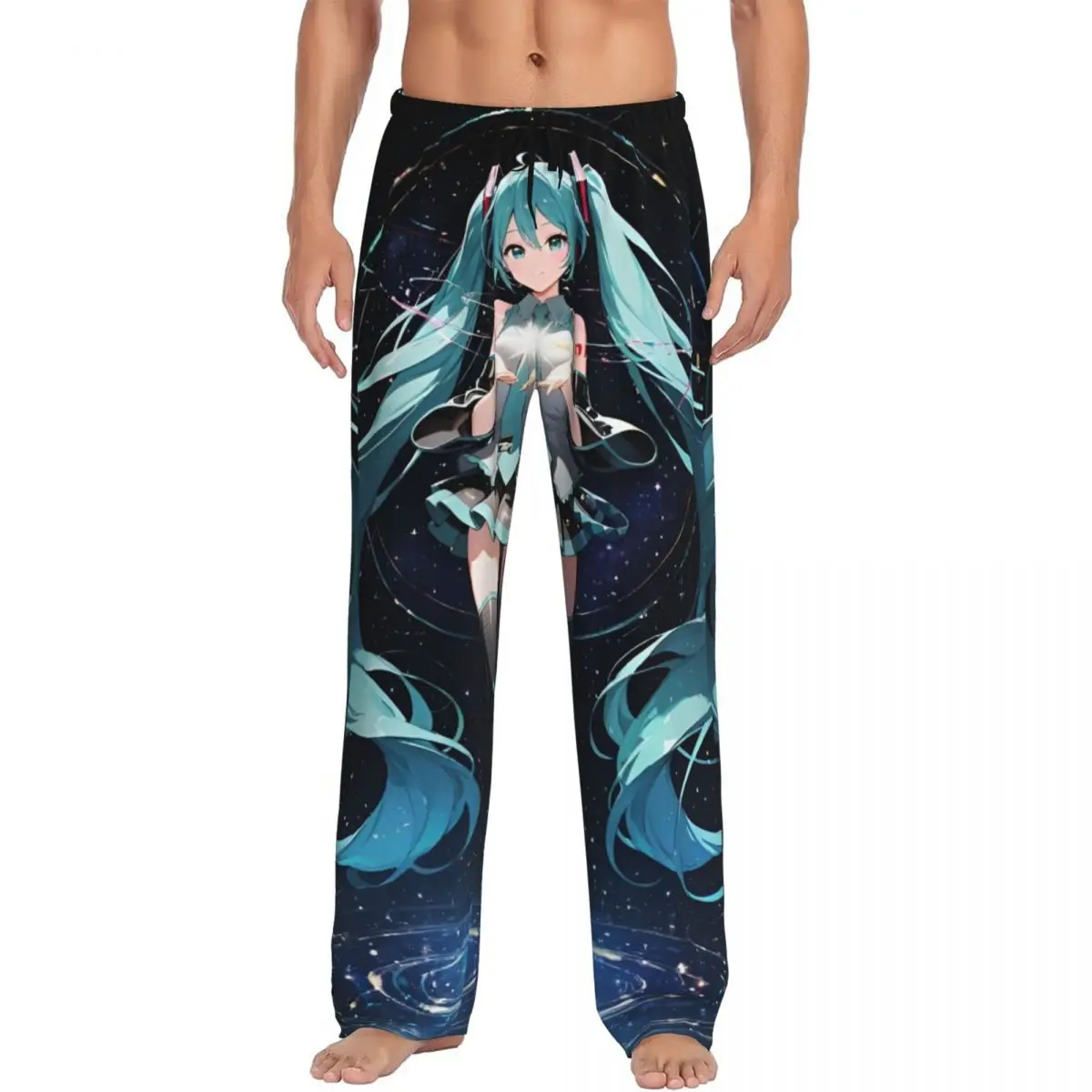 カスタムメンズ-h-hatsunes-パジャマパンツ-プリント-ミュージックガール-ボーカロイド-ヴィンテージプリント-スリープウェア-ボトムス-ポケット付き