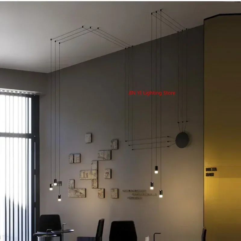 

Black Led Loft Pendant Lights For Bedroom Bedside Lamp Decoration Accessories Indoor Lighting Fixture Wall Lamp With Plug
