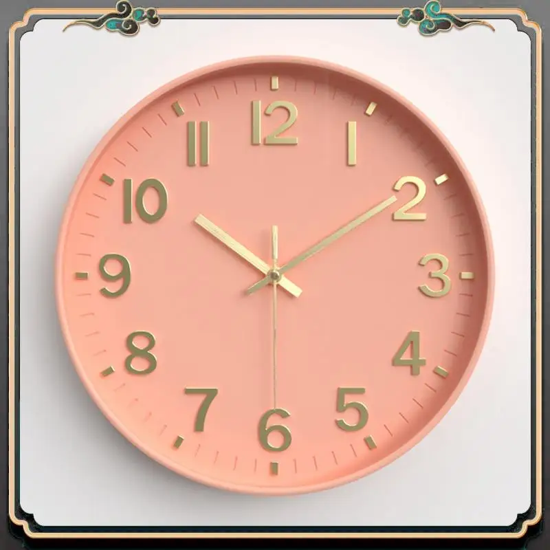 Premium Silent Modern Clock For Wall, 3D Numbers Wall Clock For Kitchen Bedroom Living Room Office Classroom Decor