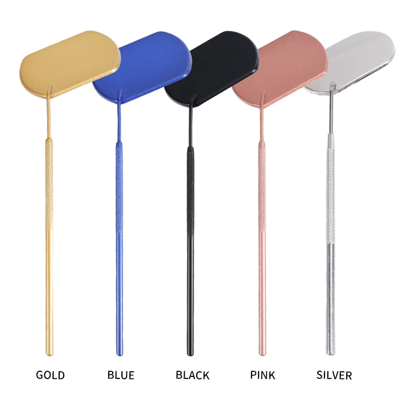 1pc  Square inspection mirror, oral cleaning inspection small mirror, square mirror with handle, teeth cleaning inspection tool