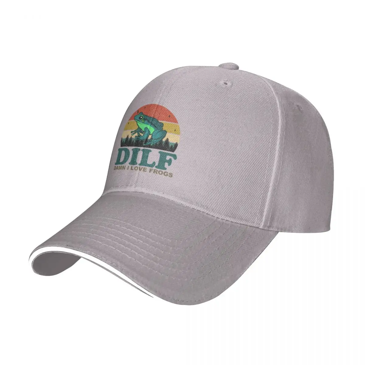 DILF Damn I Love Frogs Cap Baseball Cap beach baseball women's winter hat 2022 Men's