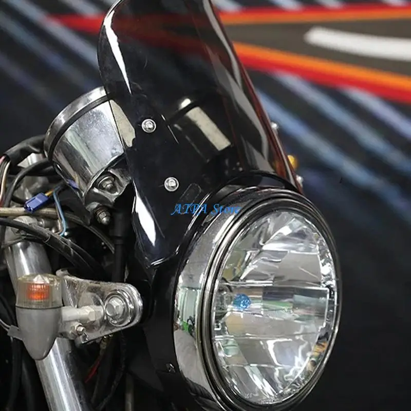 

U13C Motorcycle Windshield Motorcycle Modified Retro Headlight Windshield Universal