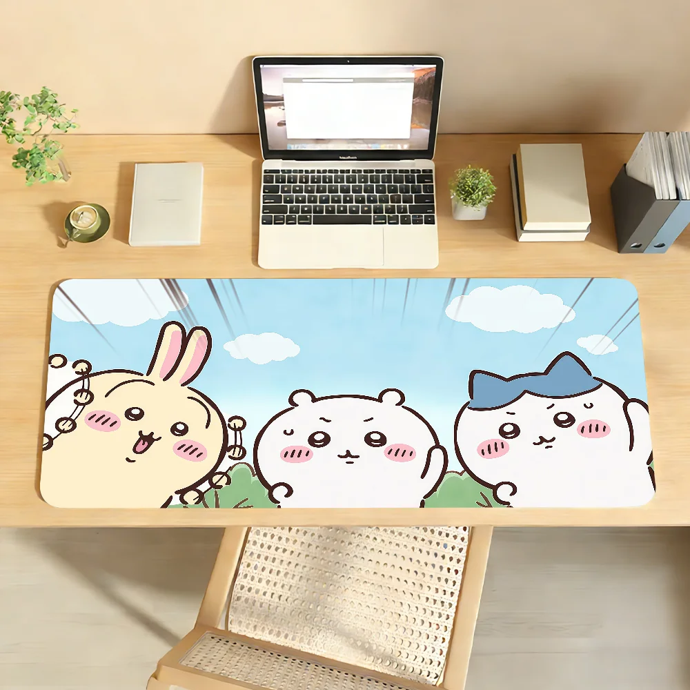 C-Chiikawa Cute Mouse Pad Computer Laptop Rubber Non-slip Mouse Mat Mousepad Gamers Decoracion Desk Mat