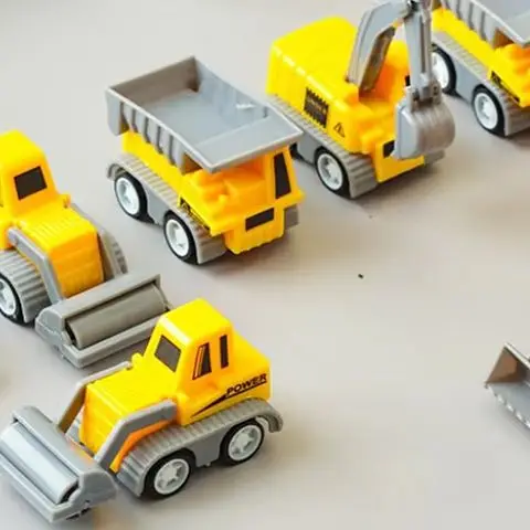 10 pçs mini escavadeira puxar para trás carro brinquedos construção engenharia veículo crianças festa de aniversário favores pinata enchimentos tratar saco