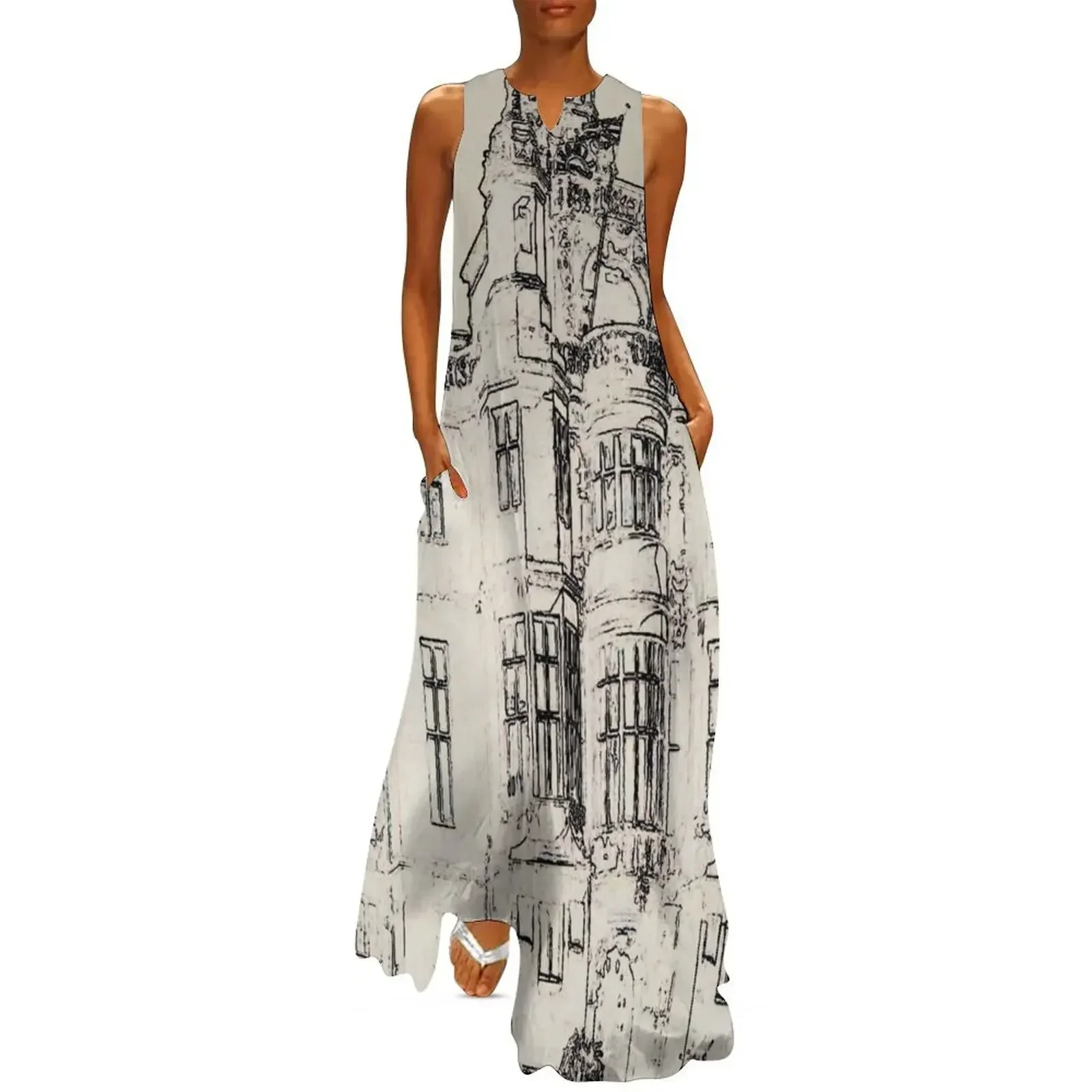 

Harlaxton Sand Long Dress ladies dresses for special occasions ladies dresses for women 2025 women clothes Women's dresses Dress