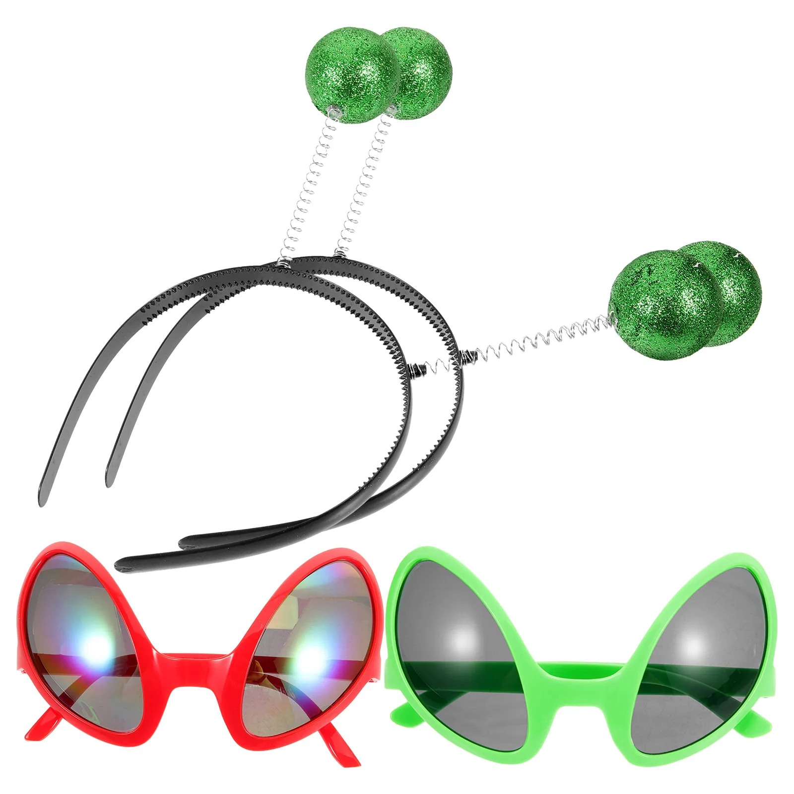 

Funny Alien Glasses Set Multicolor ABS Material Party Accessories Adult Kids Photo Props Antenna Decorations