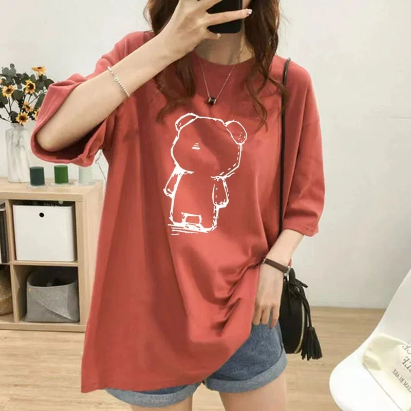 camiseta-de-algodon-con-estampado-de-oso-de-dibujos-animados-para-mujer-camiseta-informal-kawaii-de-talla-grande-camiseta-deportiva-holgada-de-manga-corta-para-verano