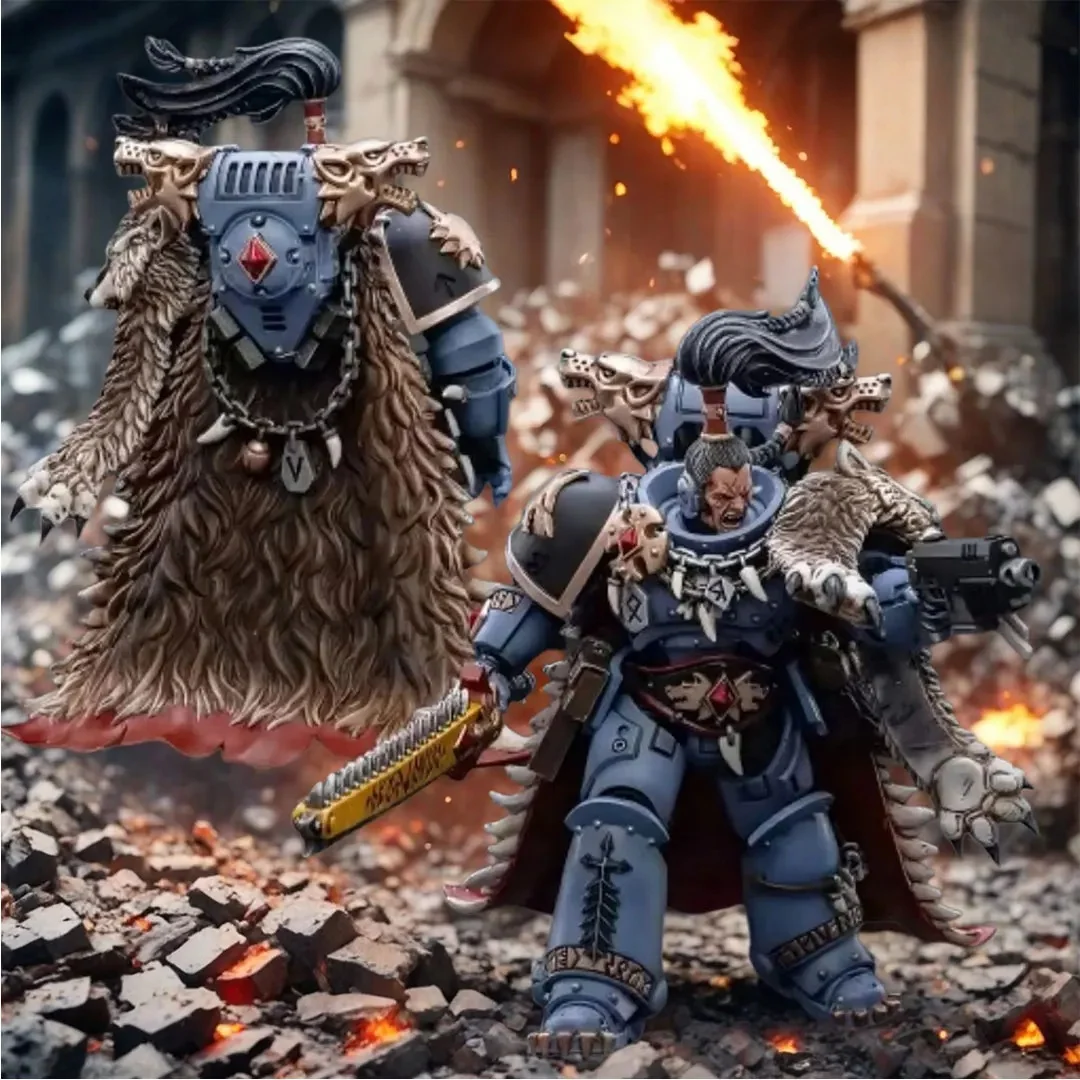 

Фигурки JOYTOY Warhammer 40000/40k Space Wolves Ragnar Blackmane, оригинальная модель, подарок, украшение, коллекция