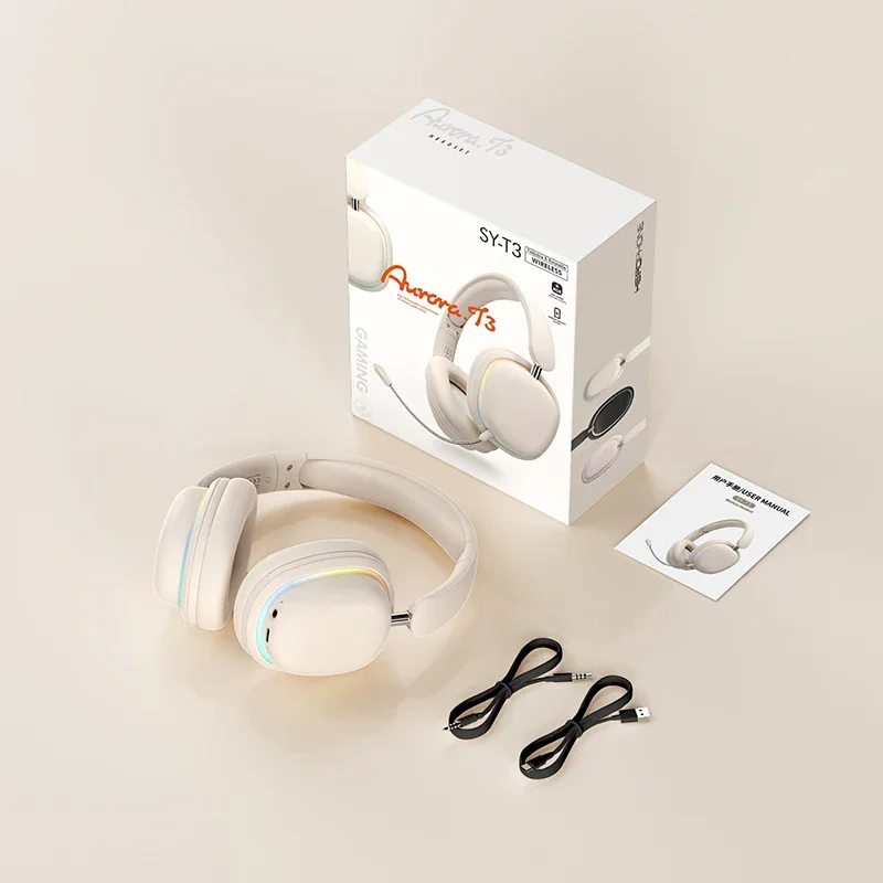 Novo SY-T3 bluetooth 5.3 fone de ouvido sem fio com hd destacável microfone estéreo alta fidelidade subwoofer música fone de ouvido com cancelamento de ruído