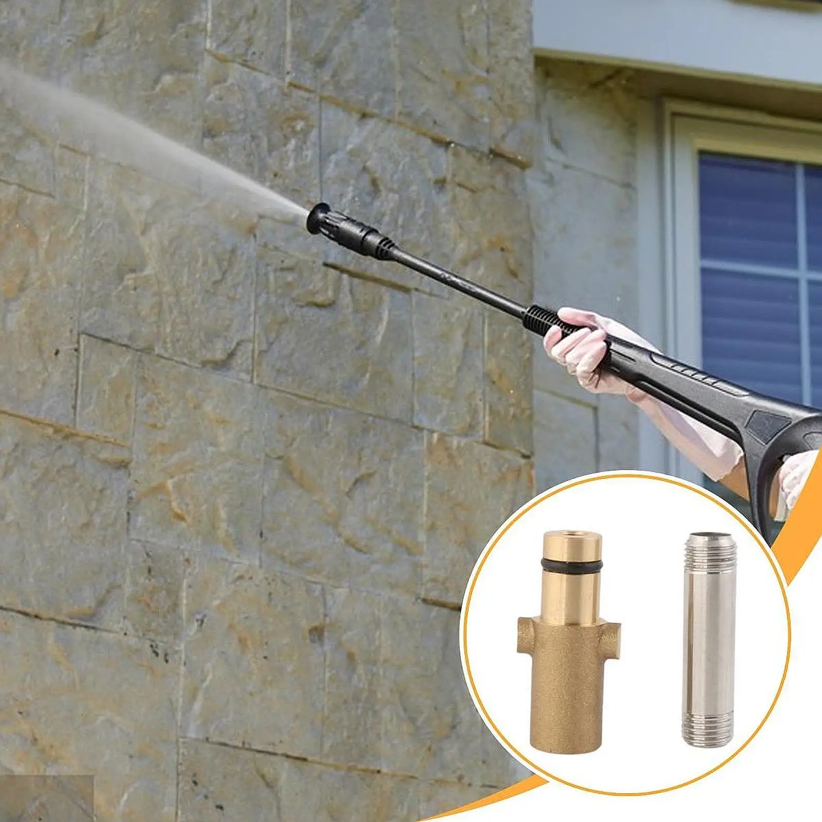 

Адаптер для мойки высокого давления, быстроразъемная насадка для аксессуаров 1/4 дюйма, фитинги, аксессуар для мойки электропитания, замена