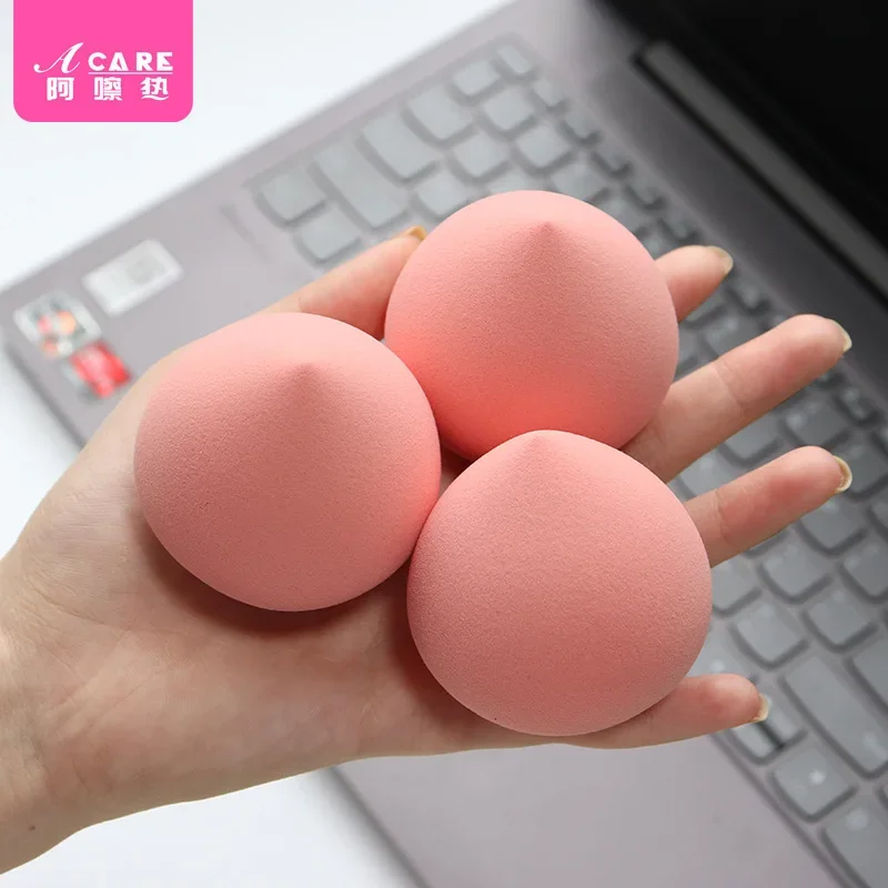 DX01/Powder Puff/Uovo cosmetico/A1PQ4-Portable Peach Sponge Ball Fondotinta liquido per trucco