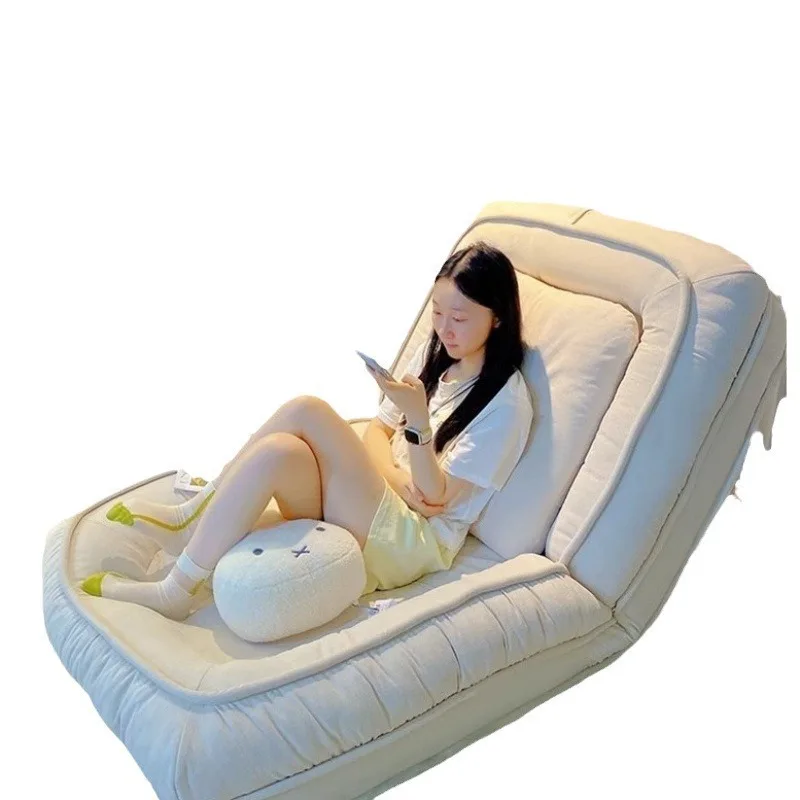 Foldable sofa bed modern design large lazy sofa bean bag fabric memory foam adjustable single seat sofa bed