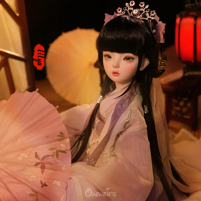 

Lilya BJD Doll 1/4 Minifee New Release Active Line Girl Body Chinoiserie Pink Dress Design Art Toys ShugaFairy