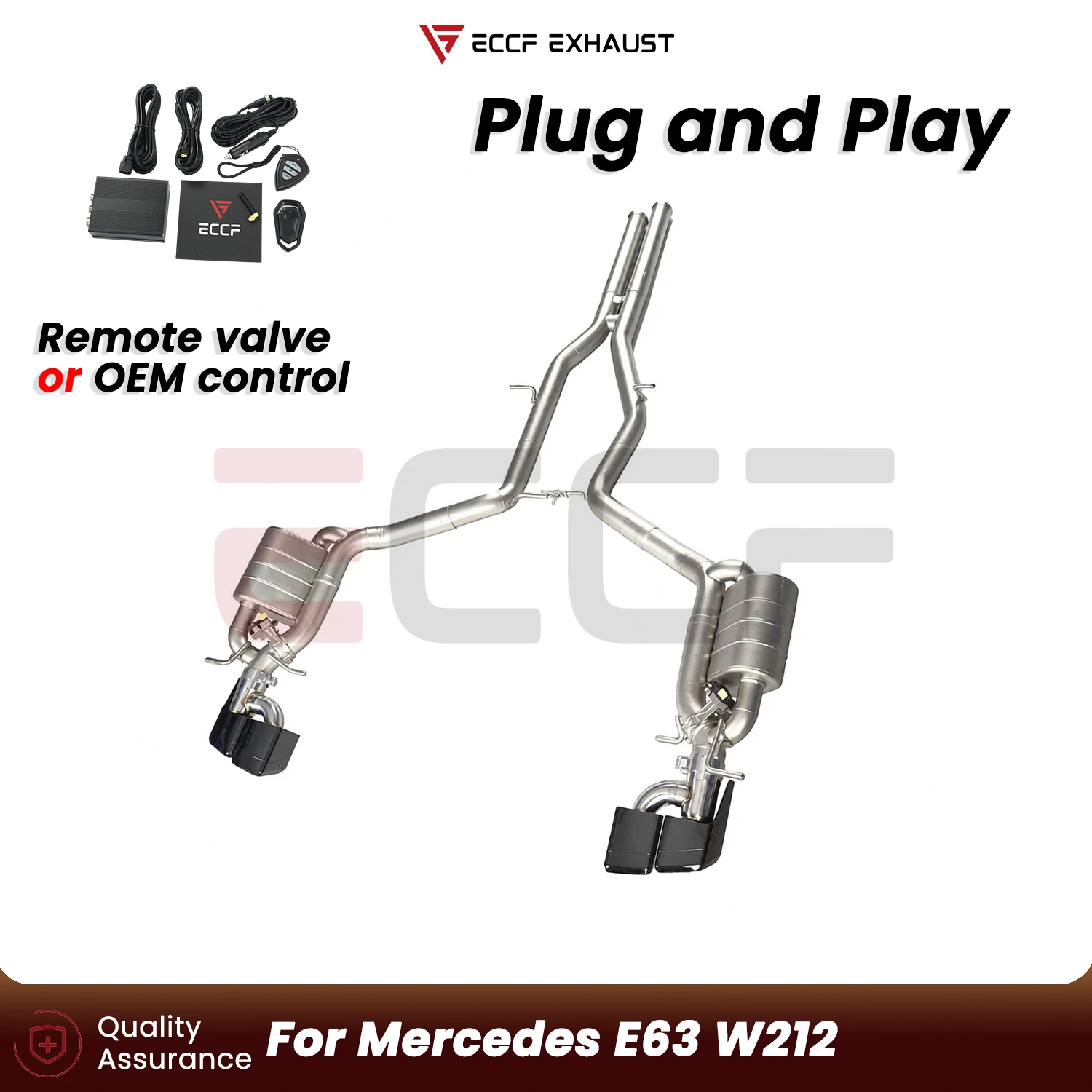 

Sporty Stainless steel Catback Exhaust FOR Mercedes E63 W212 Aggressive Exhaust Sound Plug and Play Performance Upgrade