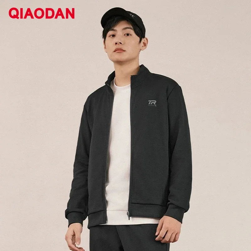 

QIAODAN Casual Knitted Sports Suit Men's 2024 Autumn Comfortable Simple Two-piece Set Long-sleeved Jacket Long Pants XWW33242343