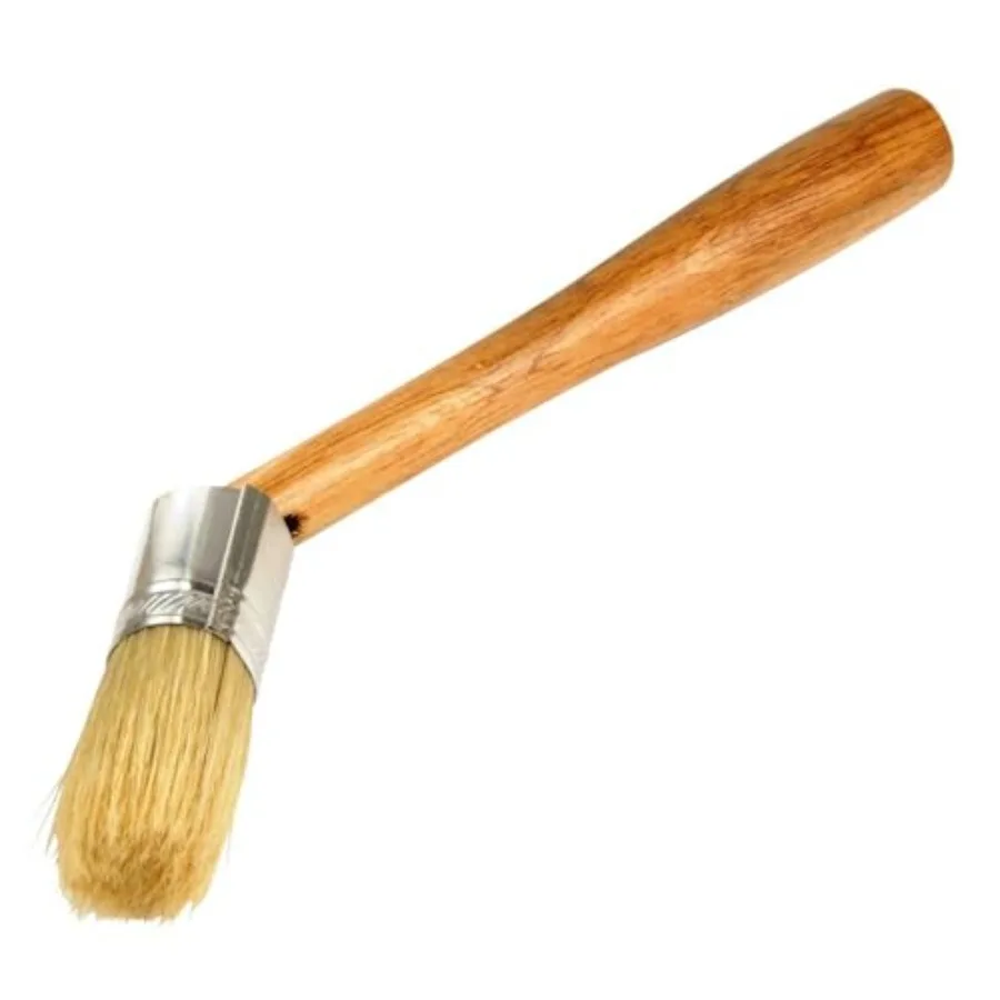 

Euro Lube Angled Applicator Brush with Stiff Bristles for Paste-Style Tire Mounting Lubricants Angled to Fit Between The Tire B