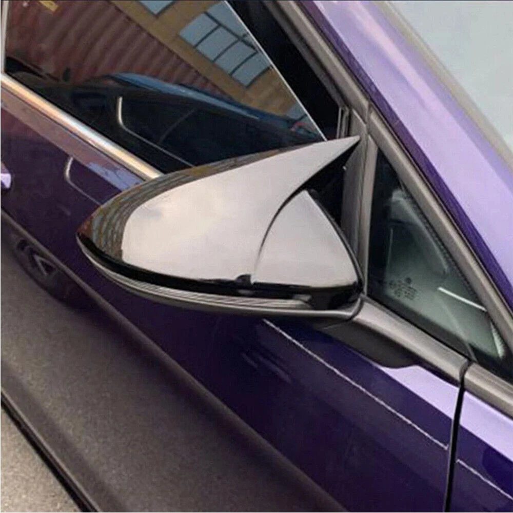 

2pcs Car Gloss Black Wing Mirror Cover Caps For VW Golf Mk7 Mk7.5 R GTI GTD 14-19 Car Mirror Cover Car Accessories Mirror Cover